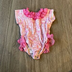 Pink Ruffled Kids Bodysuit